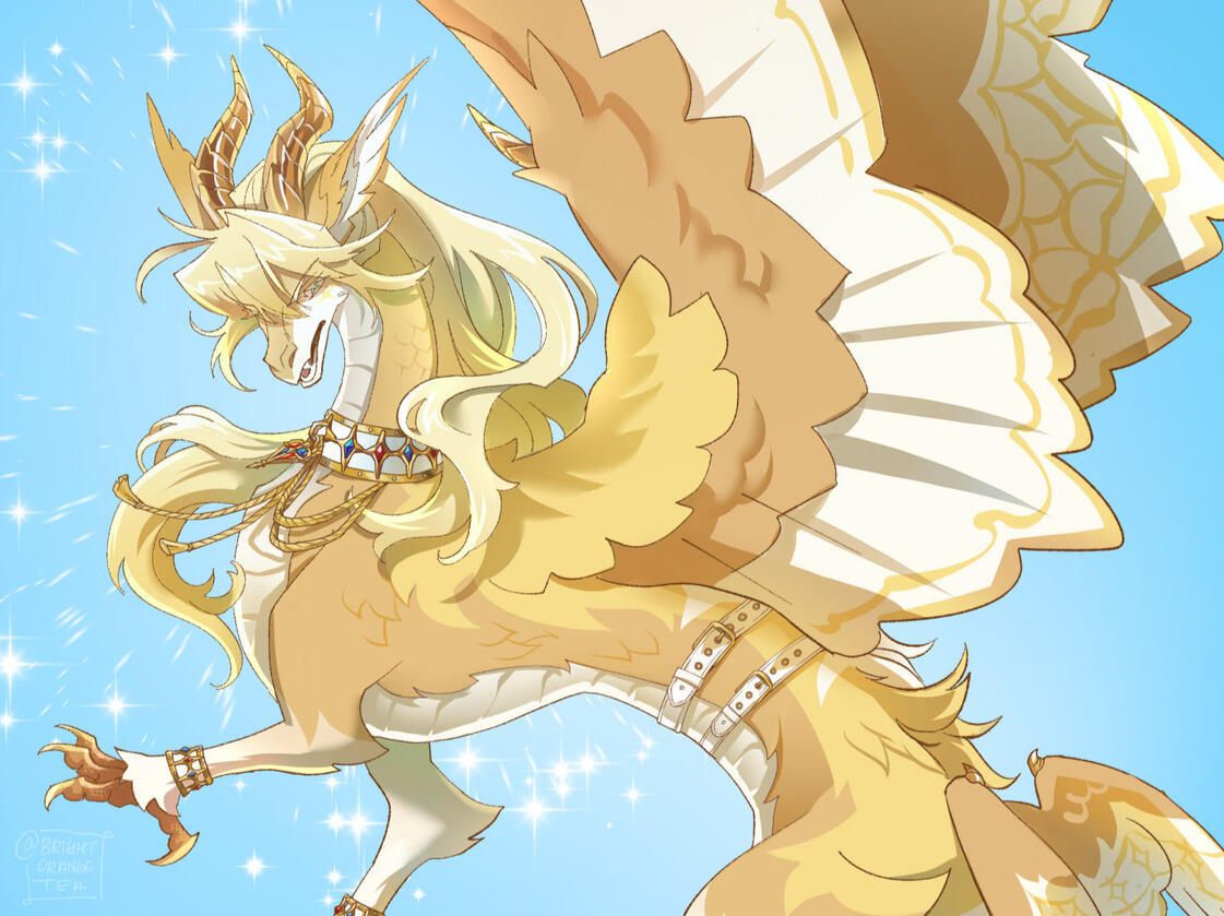 shiny yellow dragon