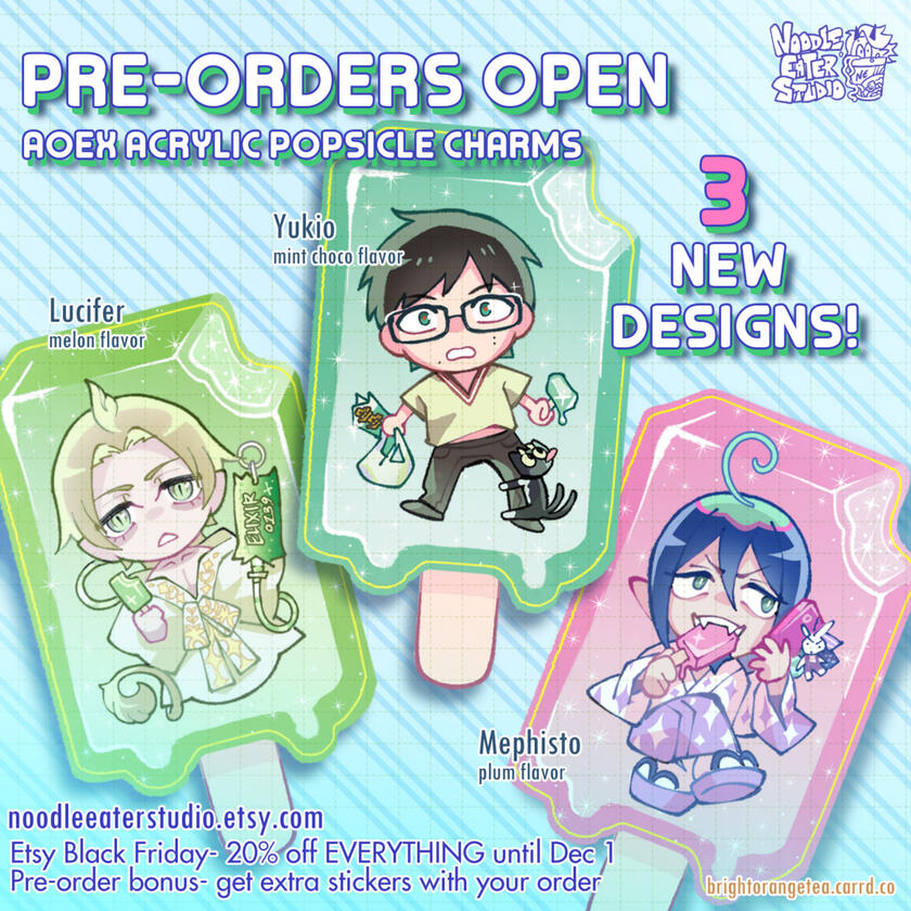 aoex popsicle charm preorder